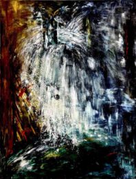 Mari Blomroos-Heininen 1 Finland, Concert Of Nature, 2023, oil on canvas 120 x 90 cm