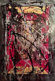 Natalia Rose 1, Denmark, Gold The Mysterious Medal, 2022, acrylic on linen, 130 x 90 cm