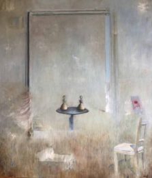 Tina Hellblom-Thibblin 3 Sweden, Beoynd The Day, 2025, oil on linen canvas, 80 x 100 cm