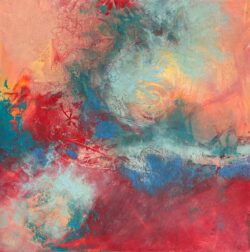 Toni Carlton, USA, Celestial Visions #1, 2024, oil & cold wax, 30,48 x 30,48 cm