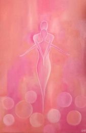 Uma Aslam 1 United Kingdom, As One – Unconditional, 2025, oils on canvas, 76 x 51 cm