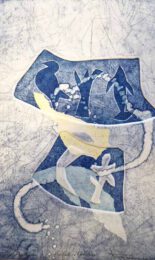 Vicky Tsalamata 1 Greece, From the Series „Collective Memory“, My Sweet Angel, 2025, relief and intaglio print, 24 x 31 cm