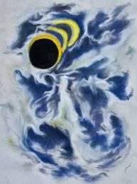 Veryal Zimmerman 4 USA, Partial Eclipse Inspiration VII, 2024, pastel, 51 x 41 cm